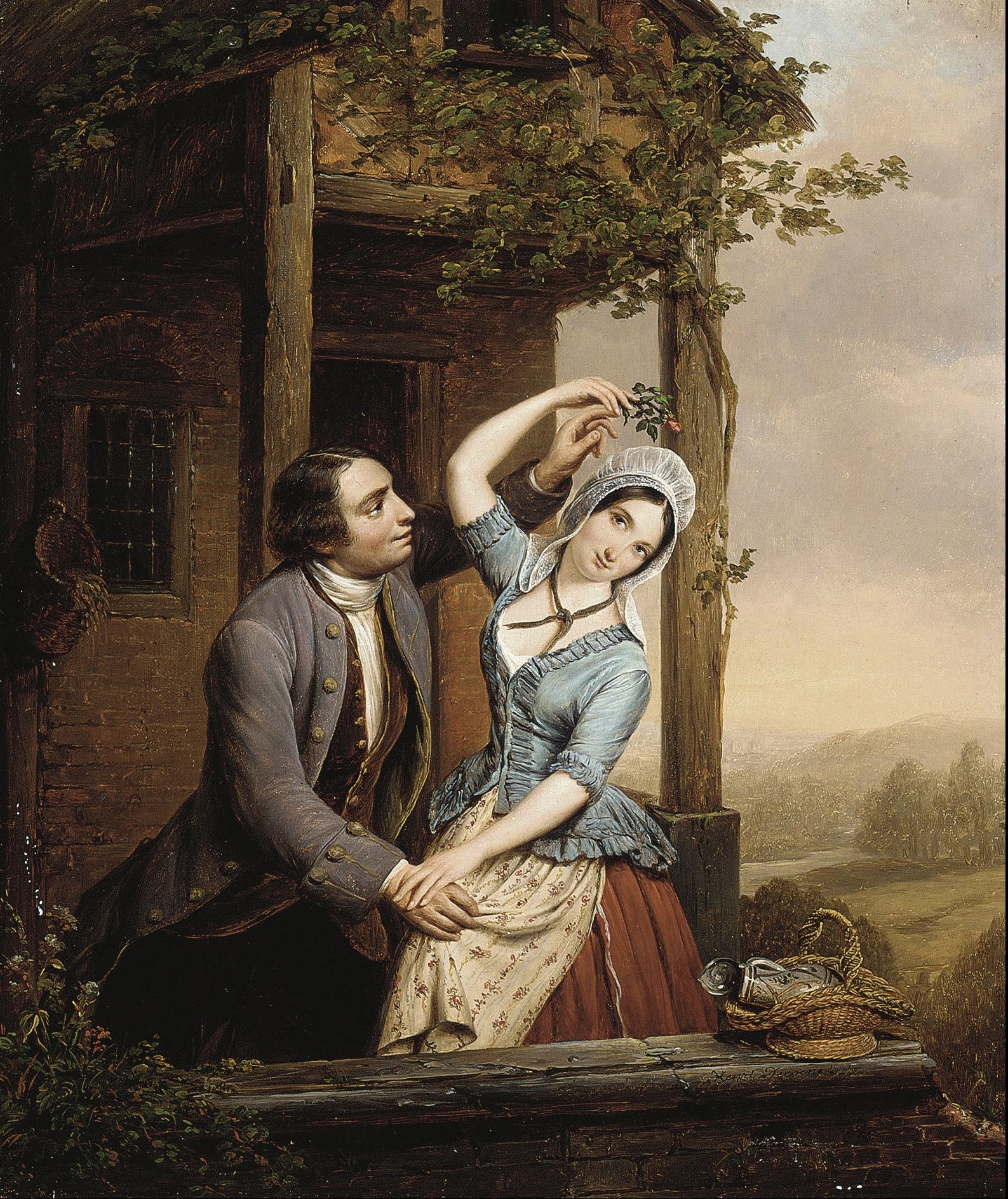 A Flirtatious Couple by Jean Henri de Coene